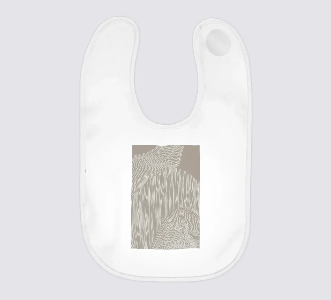 Curve Line Art baby bib by Melloi Art Print