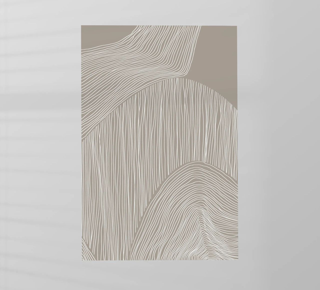 Arte delle linee curve pellicola backlit da Melloi Art Print