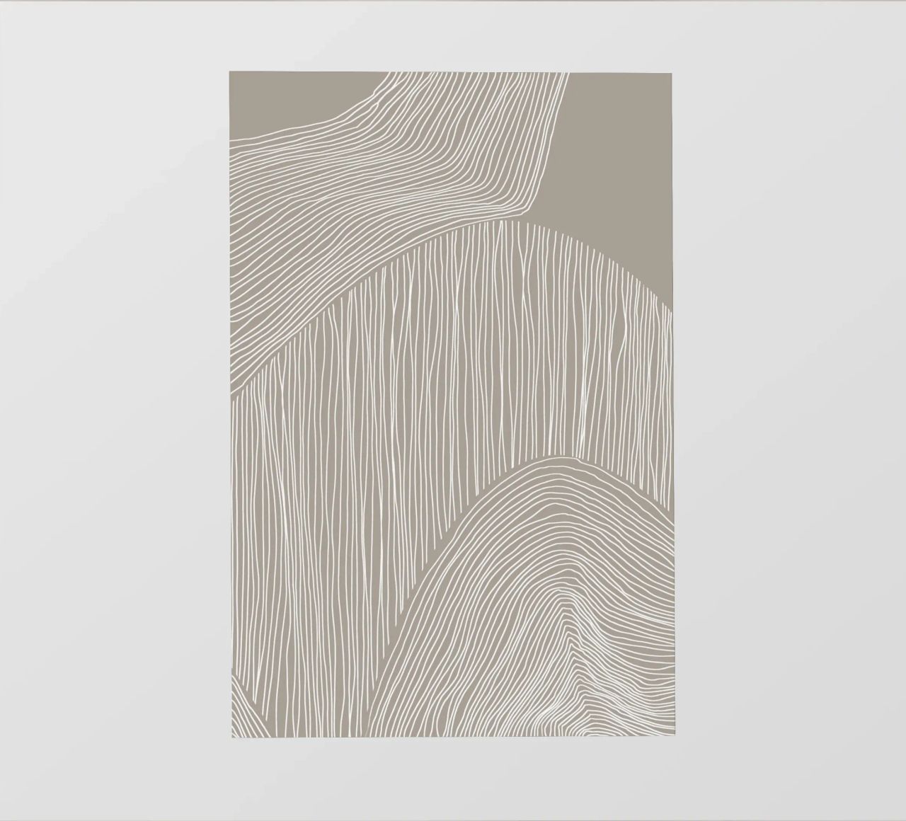Arte delle linee curve pellicola backlit da Melloi Art Print