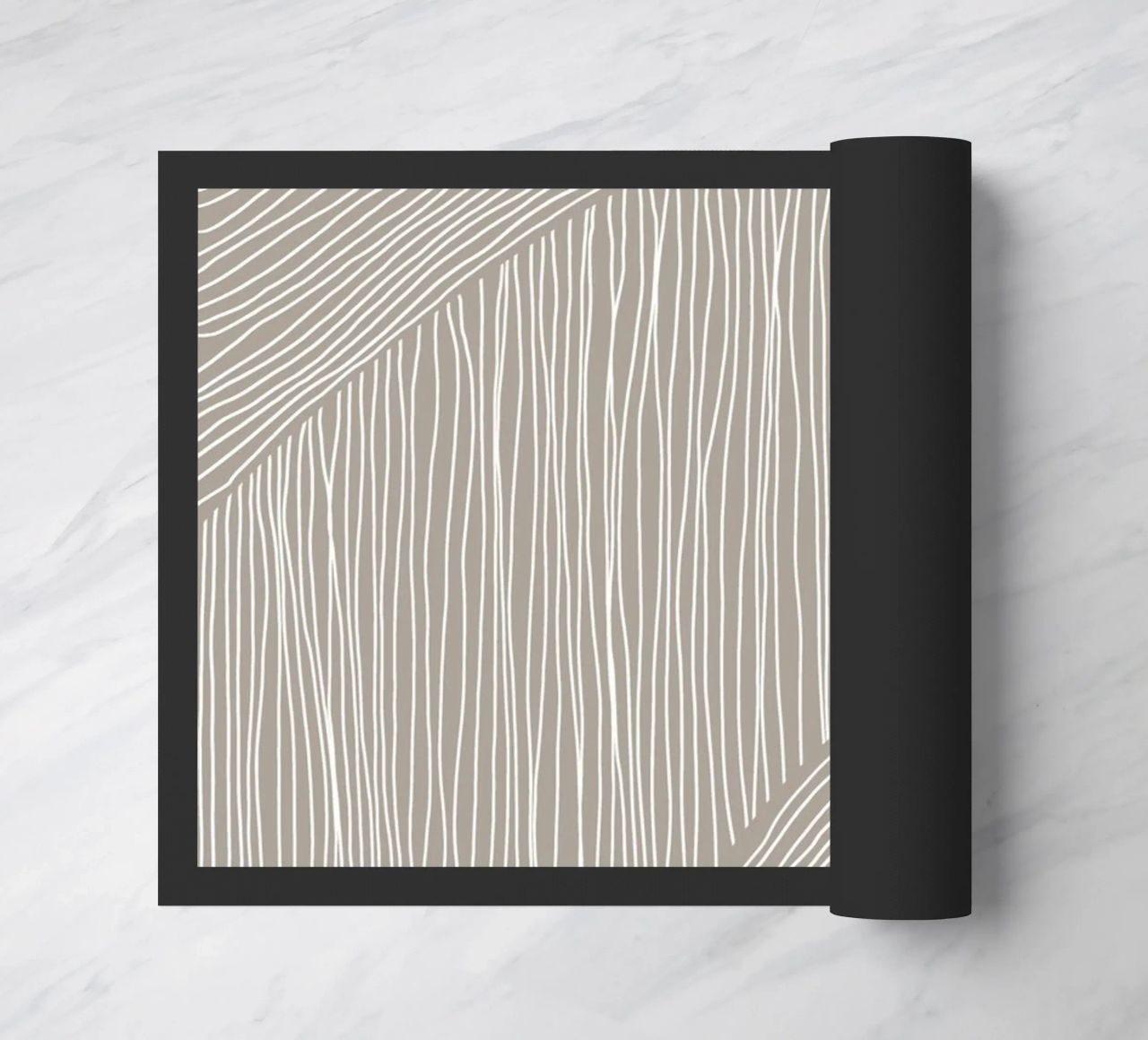 Arte delle linee curve zerbino da Melloi Art Print