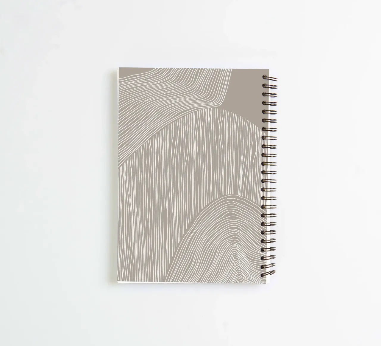Curve Line Art spiral notebook by Melloi Art Print