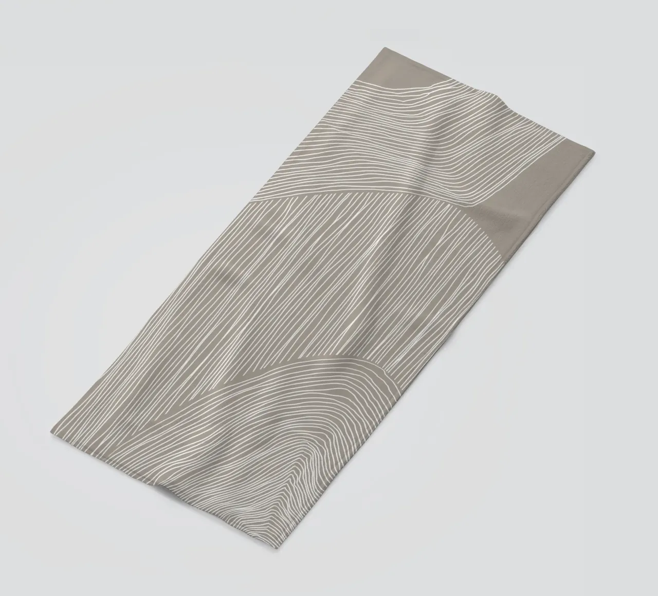 Arte delle linee curve telo mare da Melloi Art Print