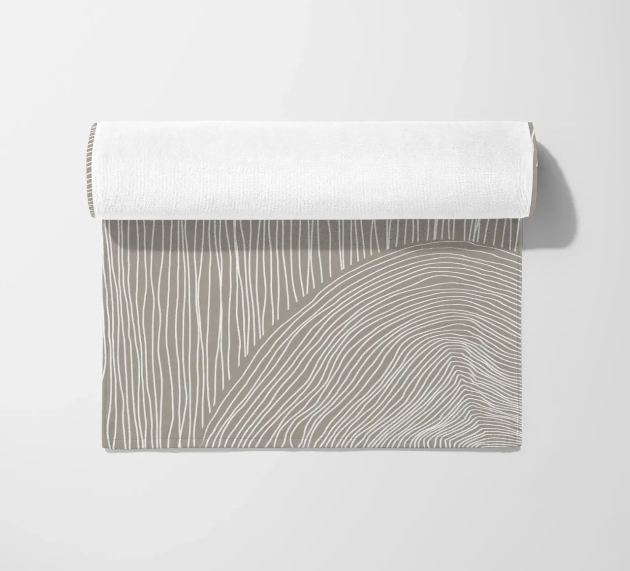 Arte delle linee curve telo mare da Melloi Art Print