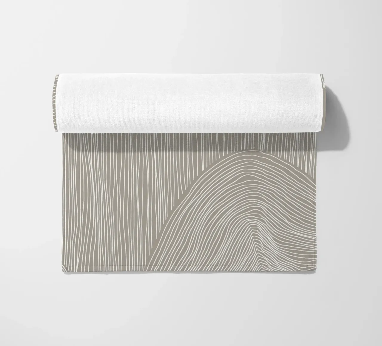 Arte delle linee curve telo mare da Melloi Art Print