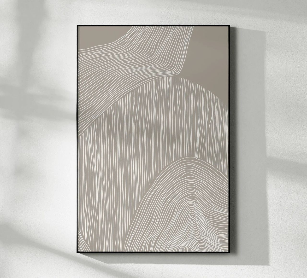 Arte delle linee curve plexiglass da Melloi Art Print