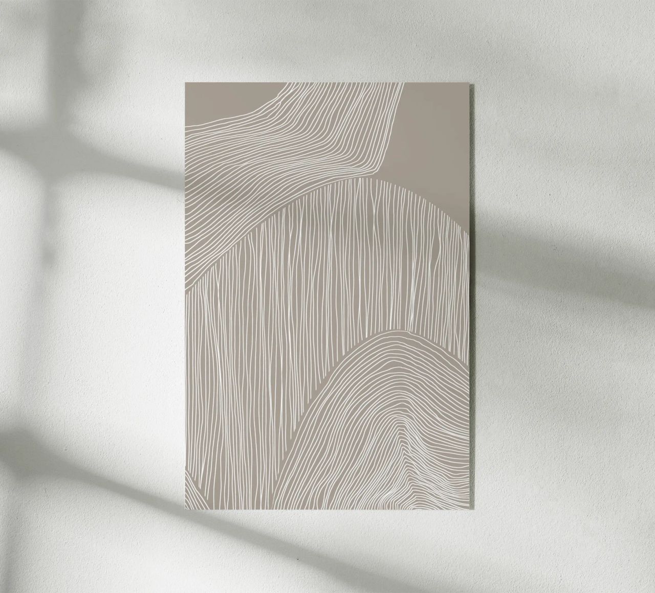 Arte delle linee curve plexiglass da Melloi Art Print