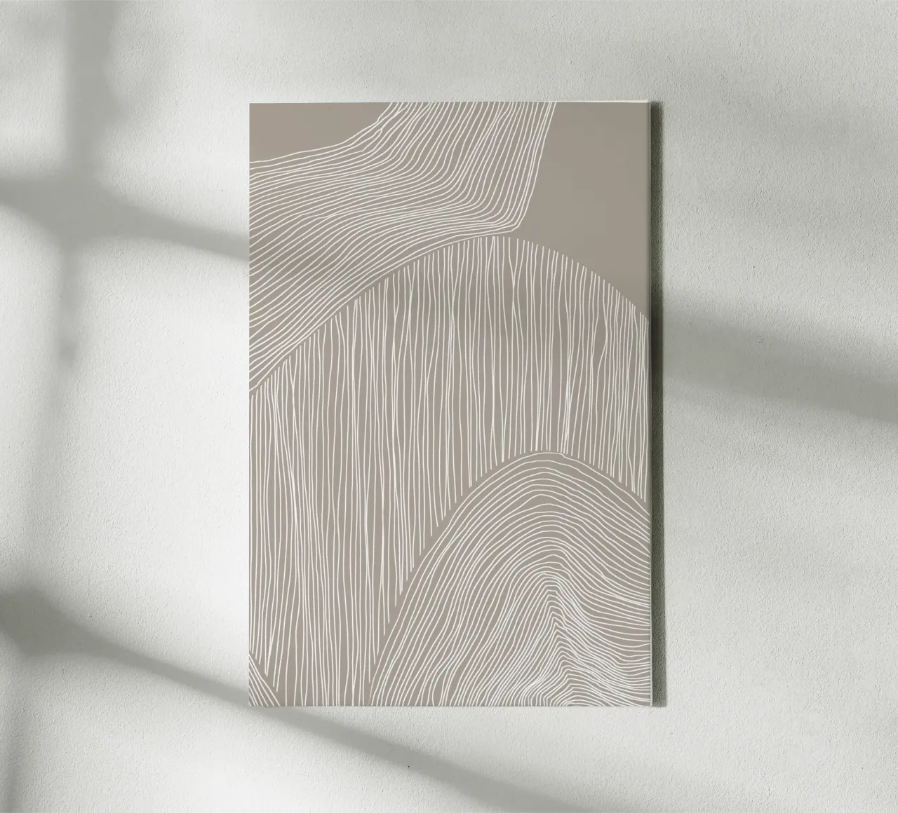 Arte delle linee curve tela da Melloi Art Print