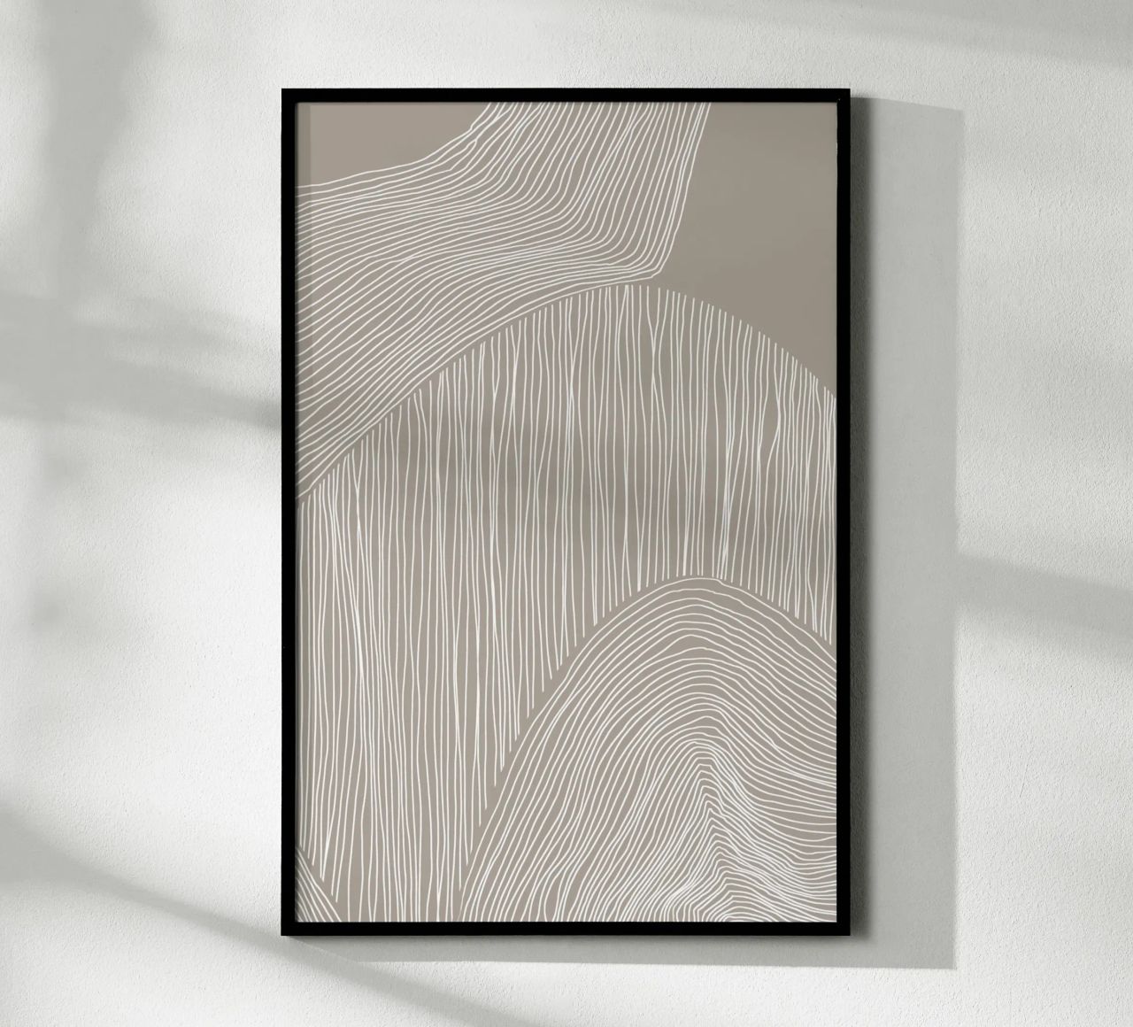 Arte delle linee curve carta hahnemühle da Melloi Art Print