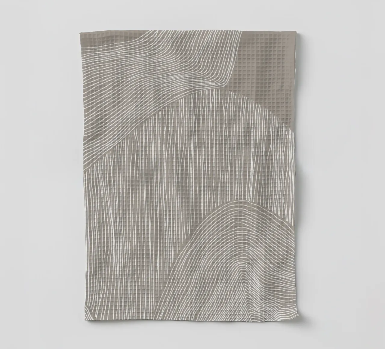 Arte delle linee curve canovaccio da cucina da Melloi Art Print