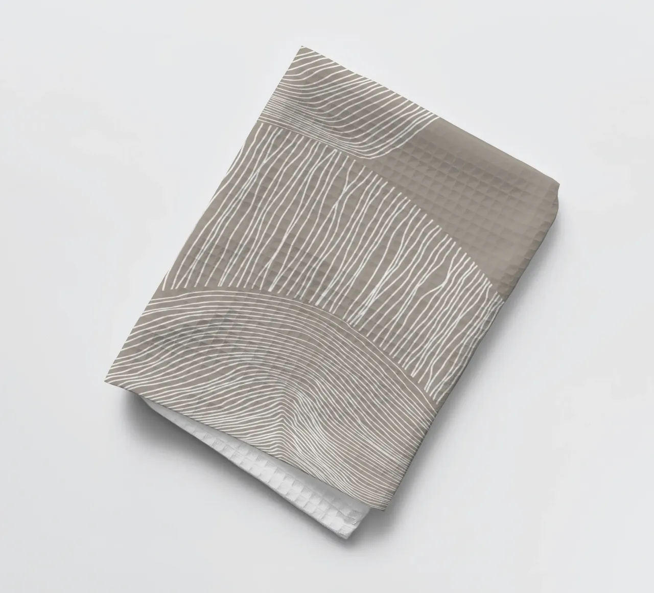 Arte delle linee curve canovaccio da cucina da Melloi Art Print