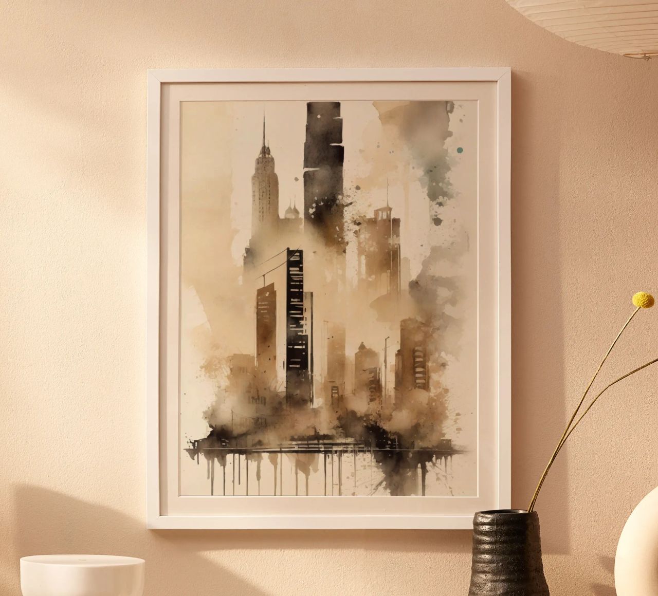Urbane Aquarelle poster de ArtDesign by KBK