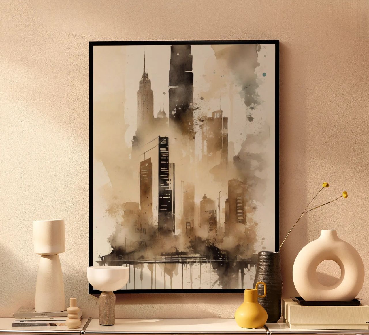 Urbane Aquarelle poster de ArtDesign by KBK
