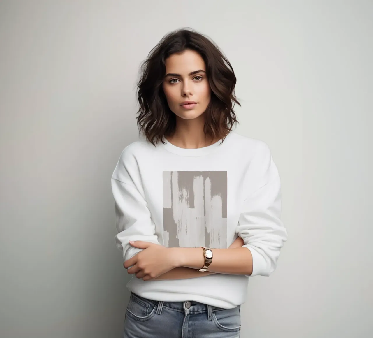 Pennellate astratte felpa da Melloi Art Print