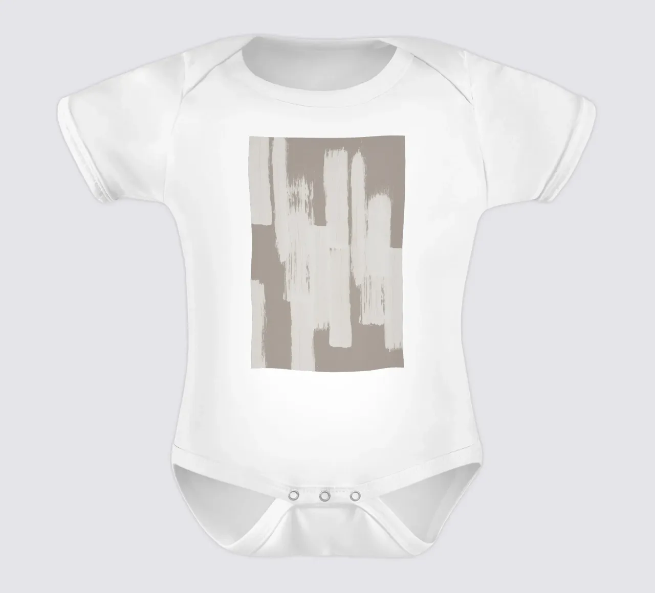 Pennellate astratte body neonato maniche corte da Melloi Art Print