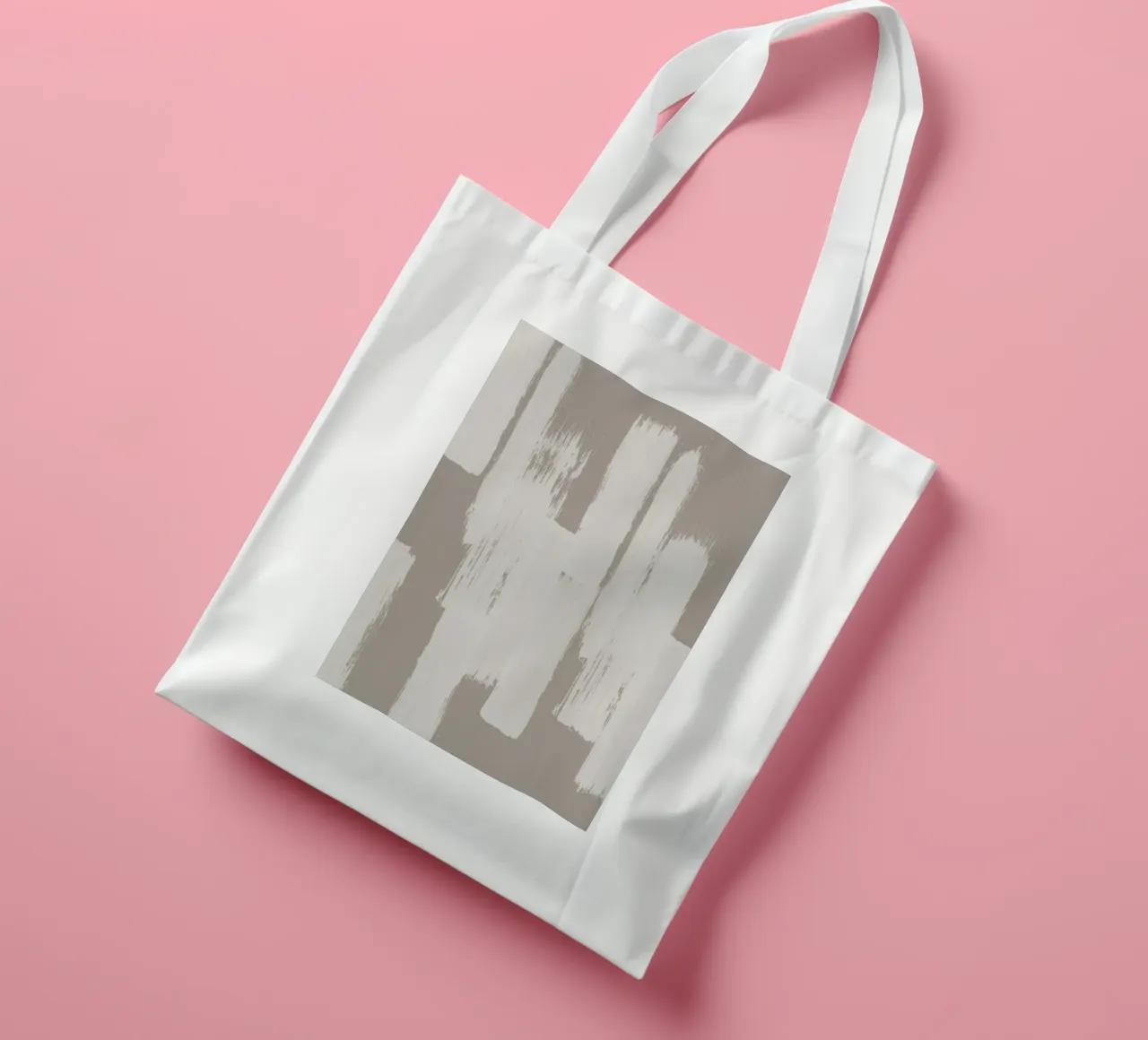 Pennellate astratte borsa in juta da Melloi Art Print