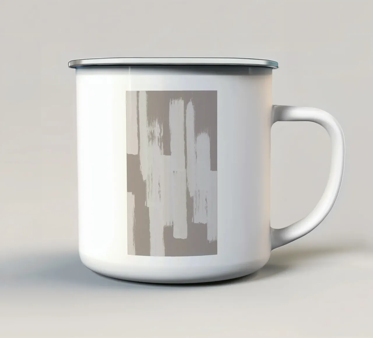 Pennellate astratte tazza in smalto da Melloi Art Print