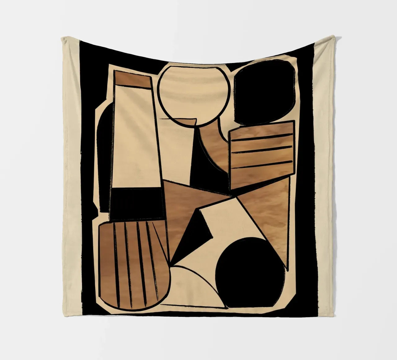 Forme lineari astratte 9 coperta in pile da ThingDesign
