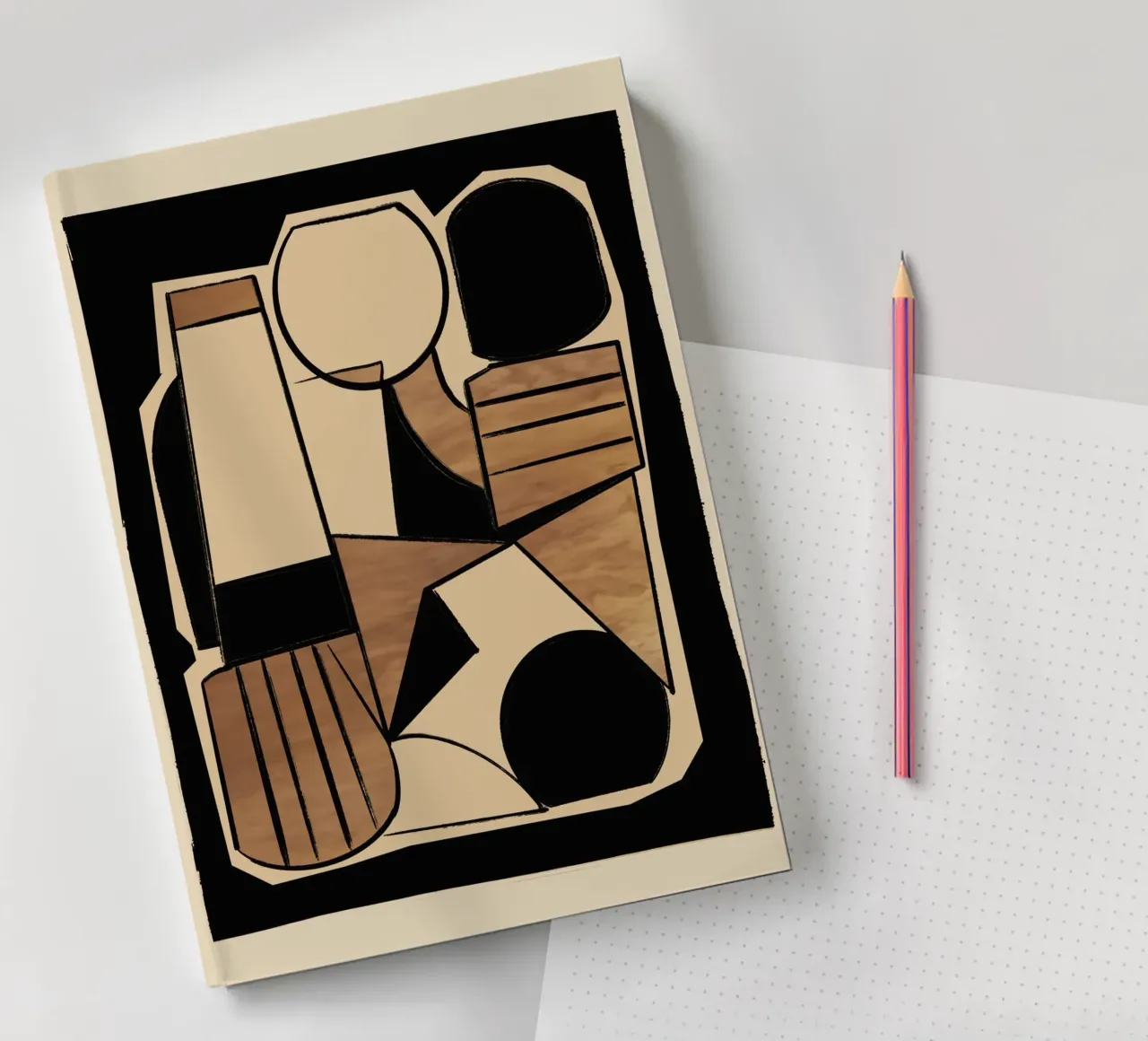 Abstract Line Shapes 9 notebook by ThingDesign