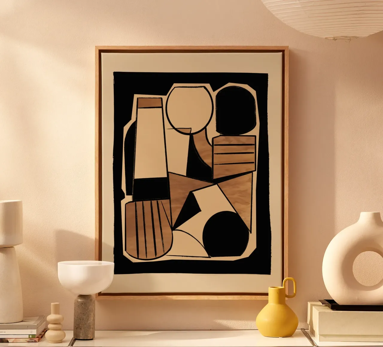 Abstract Line Shapes 9 canvas by ThingDesign