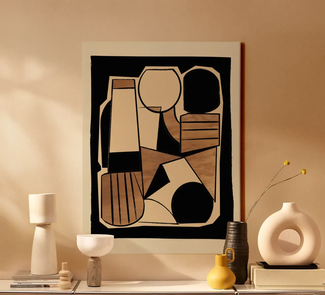 Forme lineari astratte 9 tela da ThingDesign