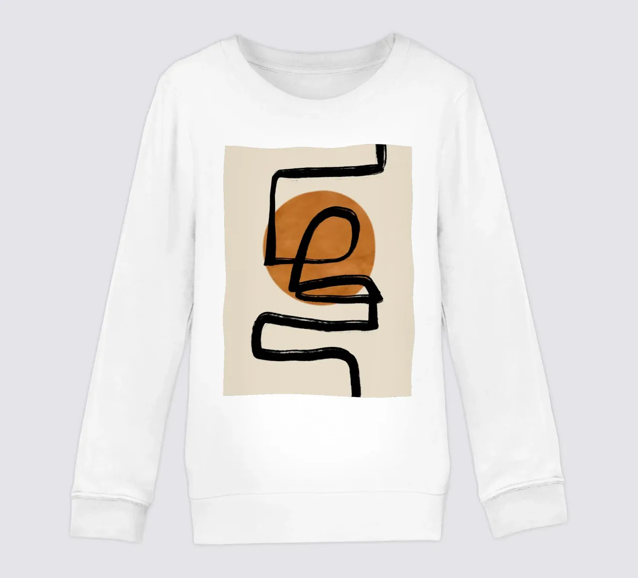 Line art astratta 97 felpa bambino da ThingDesign
