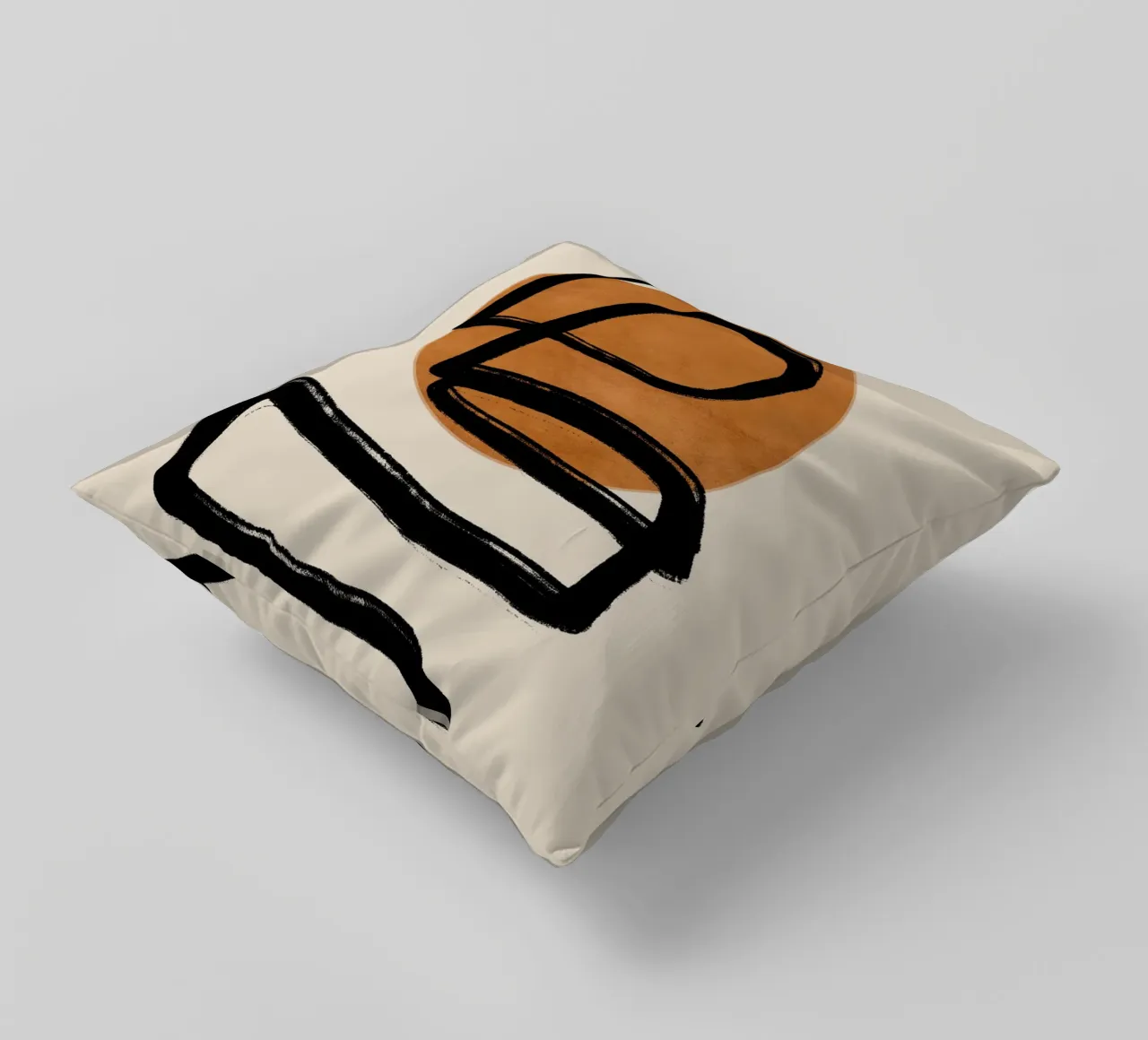 Line art astratta 97 cuscino da ThingDesign