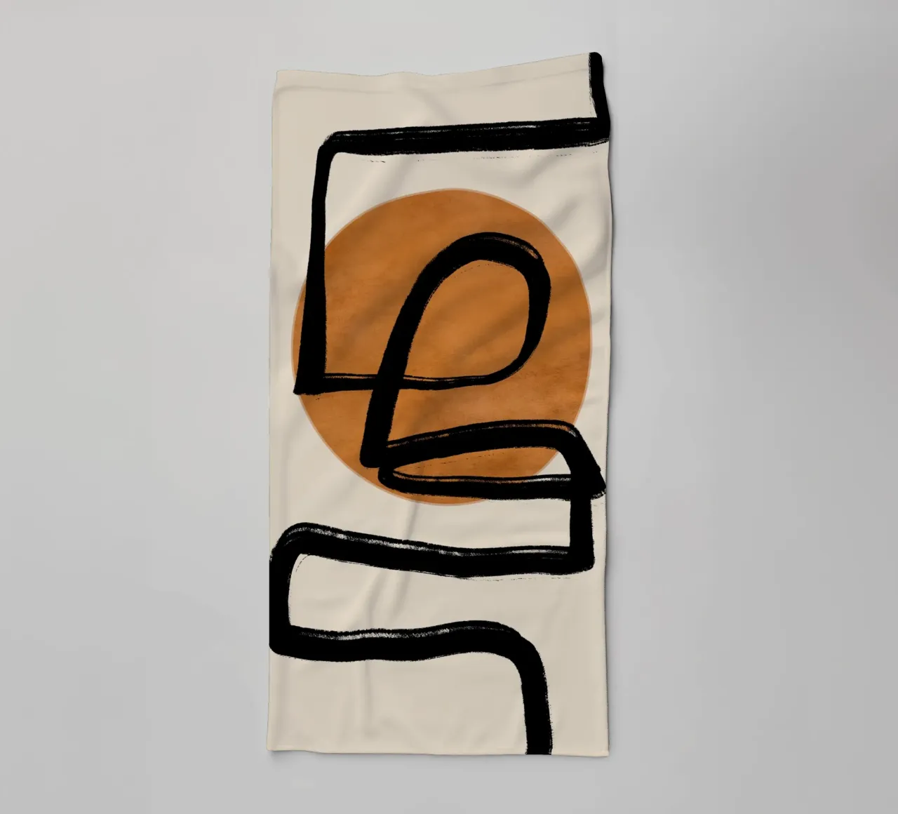 Abstract line art 97 towel by ThingDesign
