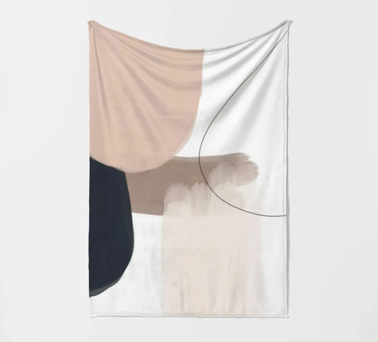 Line art di forme geometriche astratte coperta in pile da Melloi Art Print