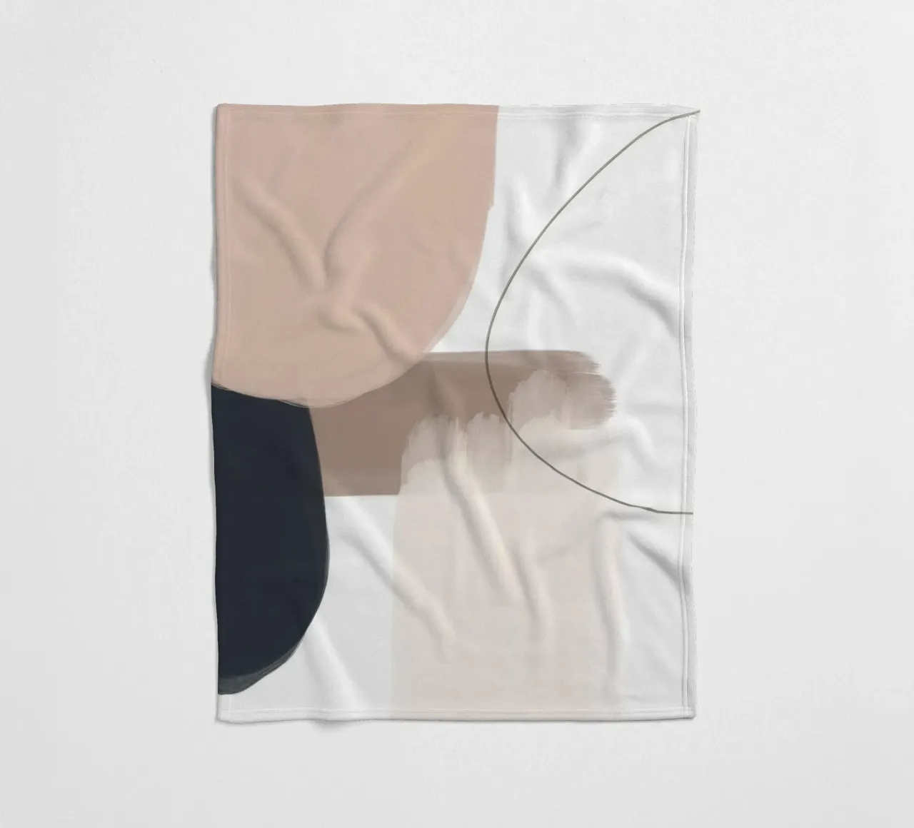 Line art di forme geometriche astratte coperta in pile da Melloi Art Print