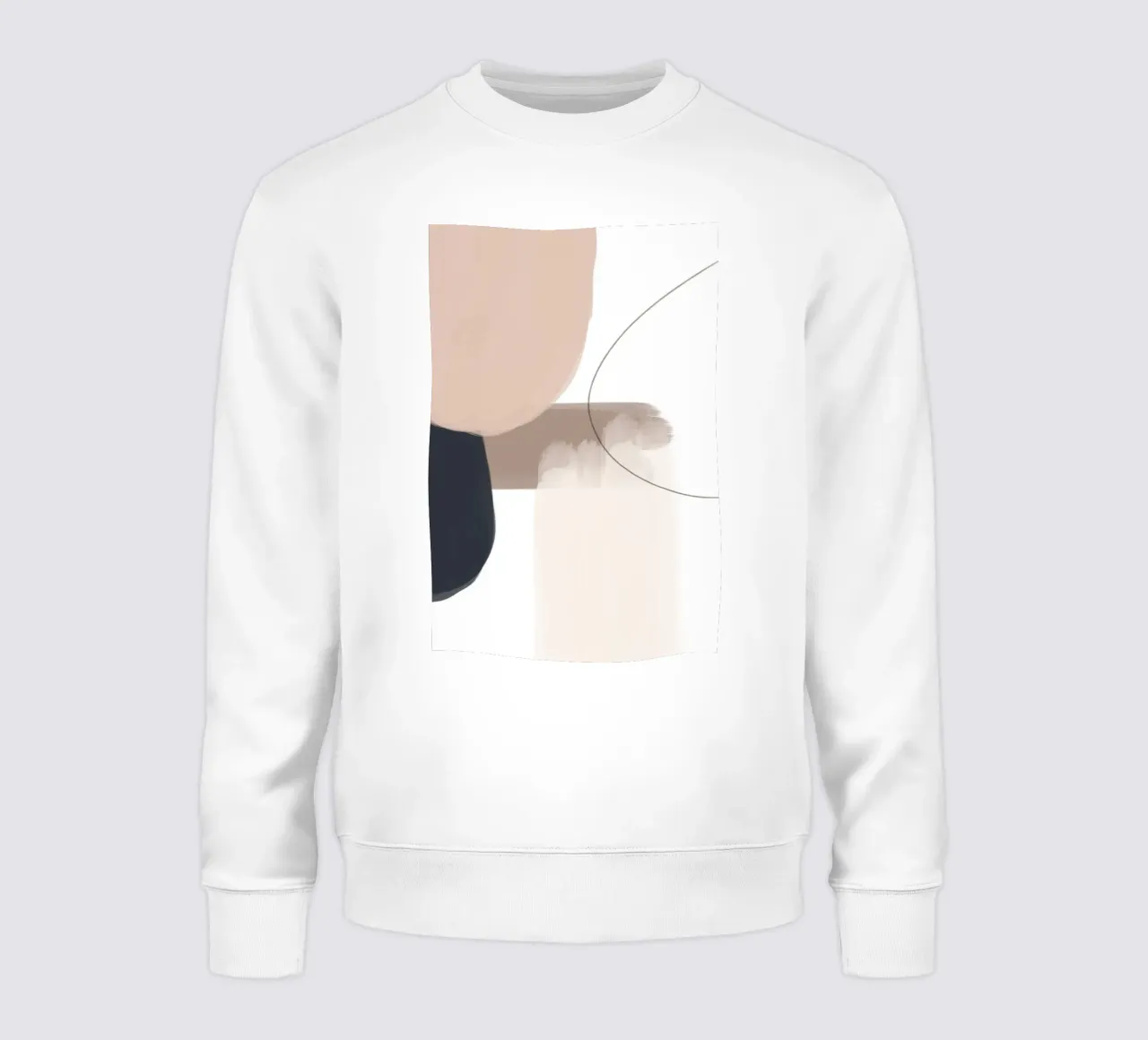 Formes géométriques abstraites Dessin au trait sweat de Melloi Art Print