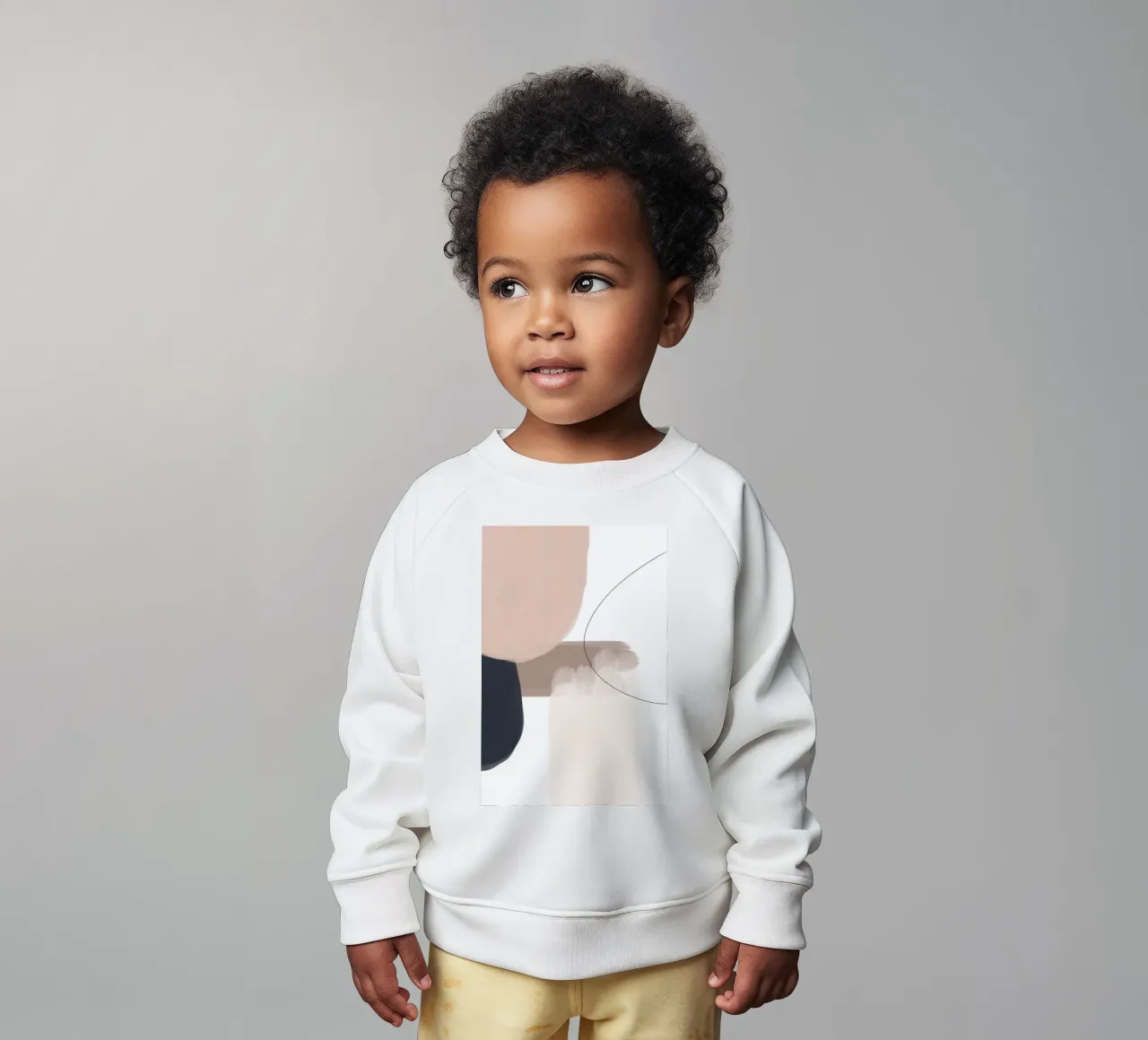 Line art di forme geometriche astratte felpa neonato da Melloi Art Print