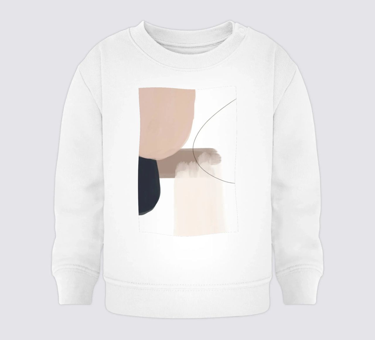Line art di forme geometriche astratte felpa neonato da Melloi Art Print