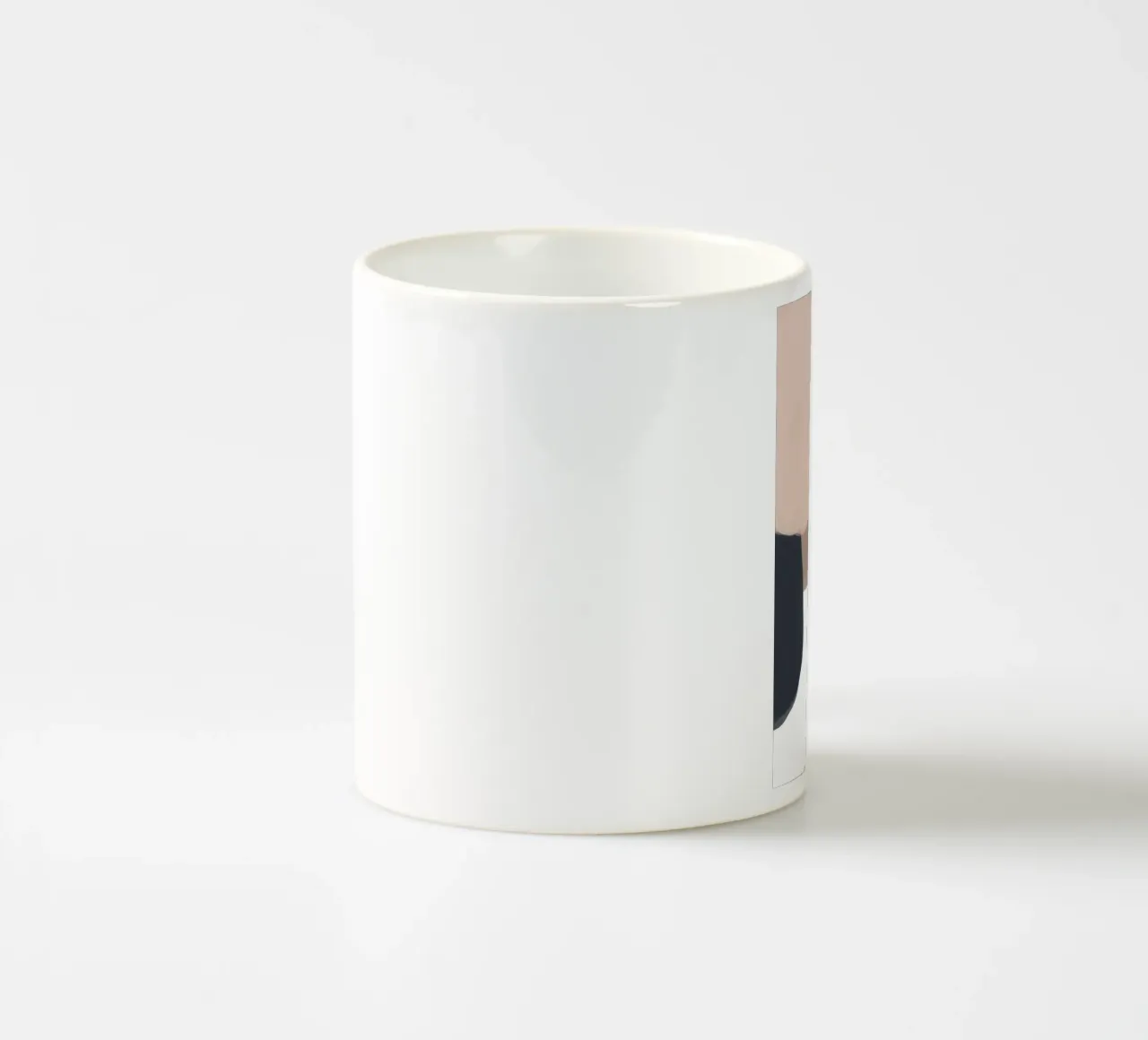 Abstrakte geometrische Formen Line Art Keramik Tasse von Melloi Art Print