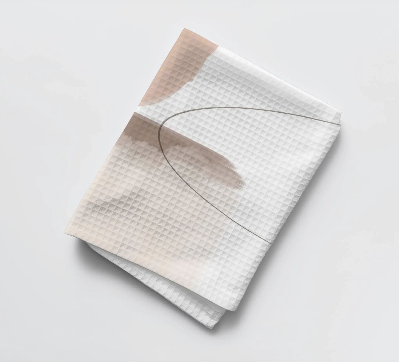 Line art di forme geometriche astratte canovaccio da cucina da Melloi Art Print