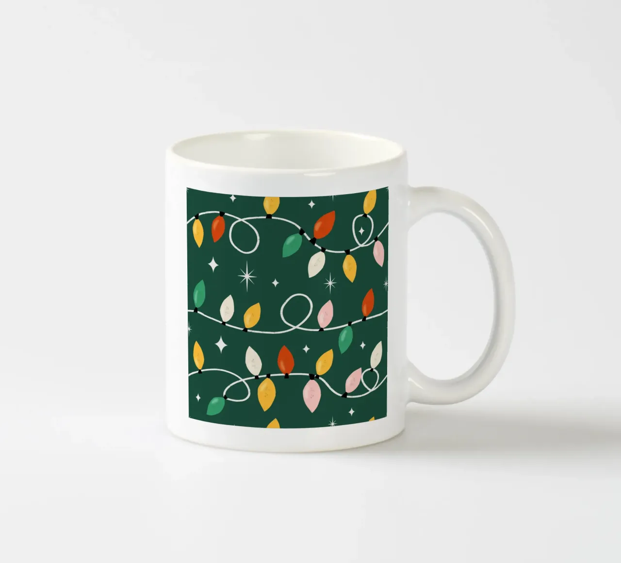 Luci natalizie festose tazza in ceramica da susanacosta