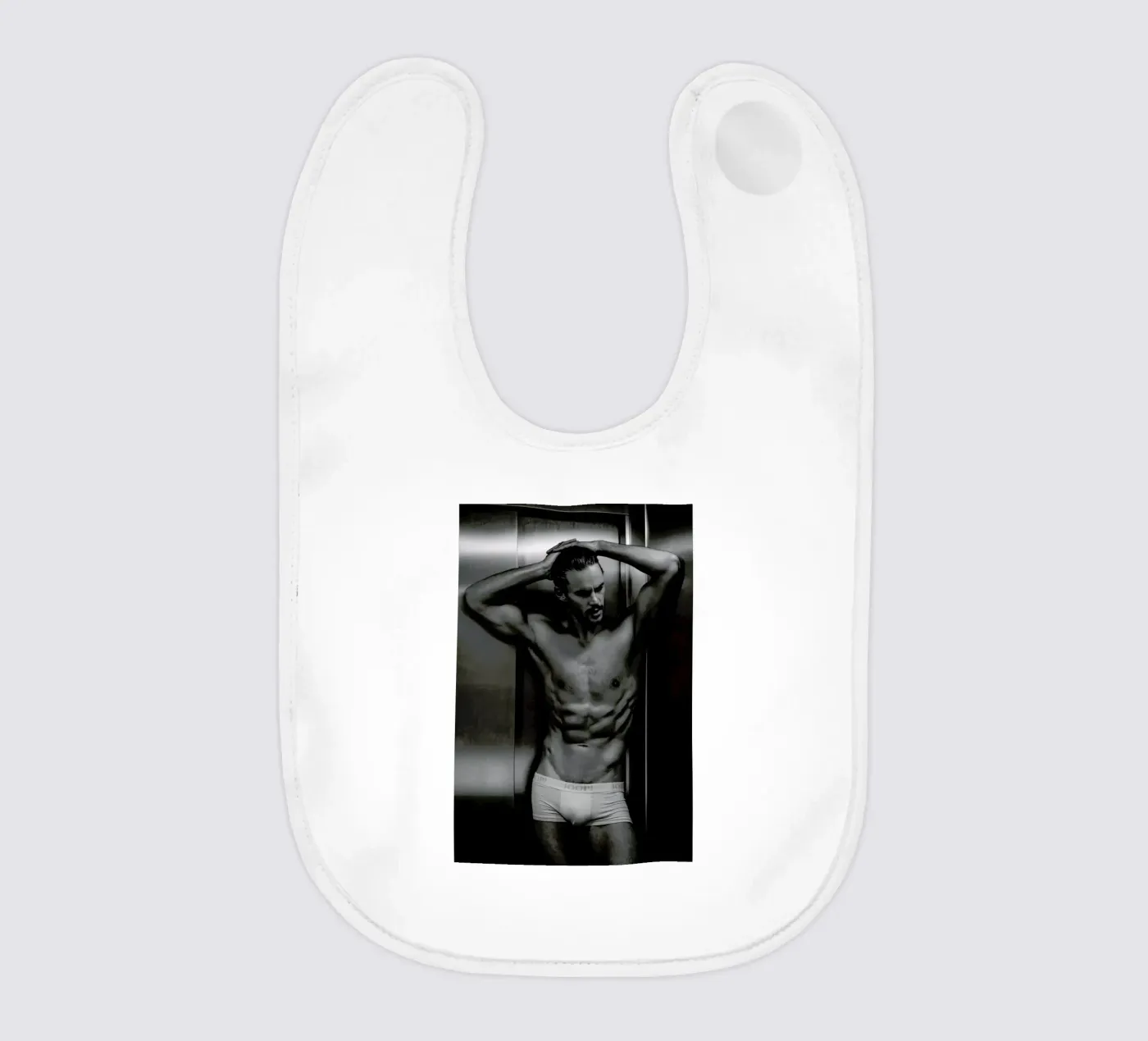 Always Take The Elevator baby slabbetje van Marie Bärsch