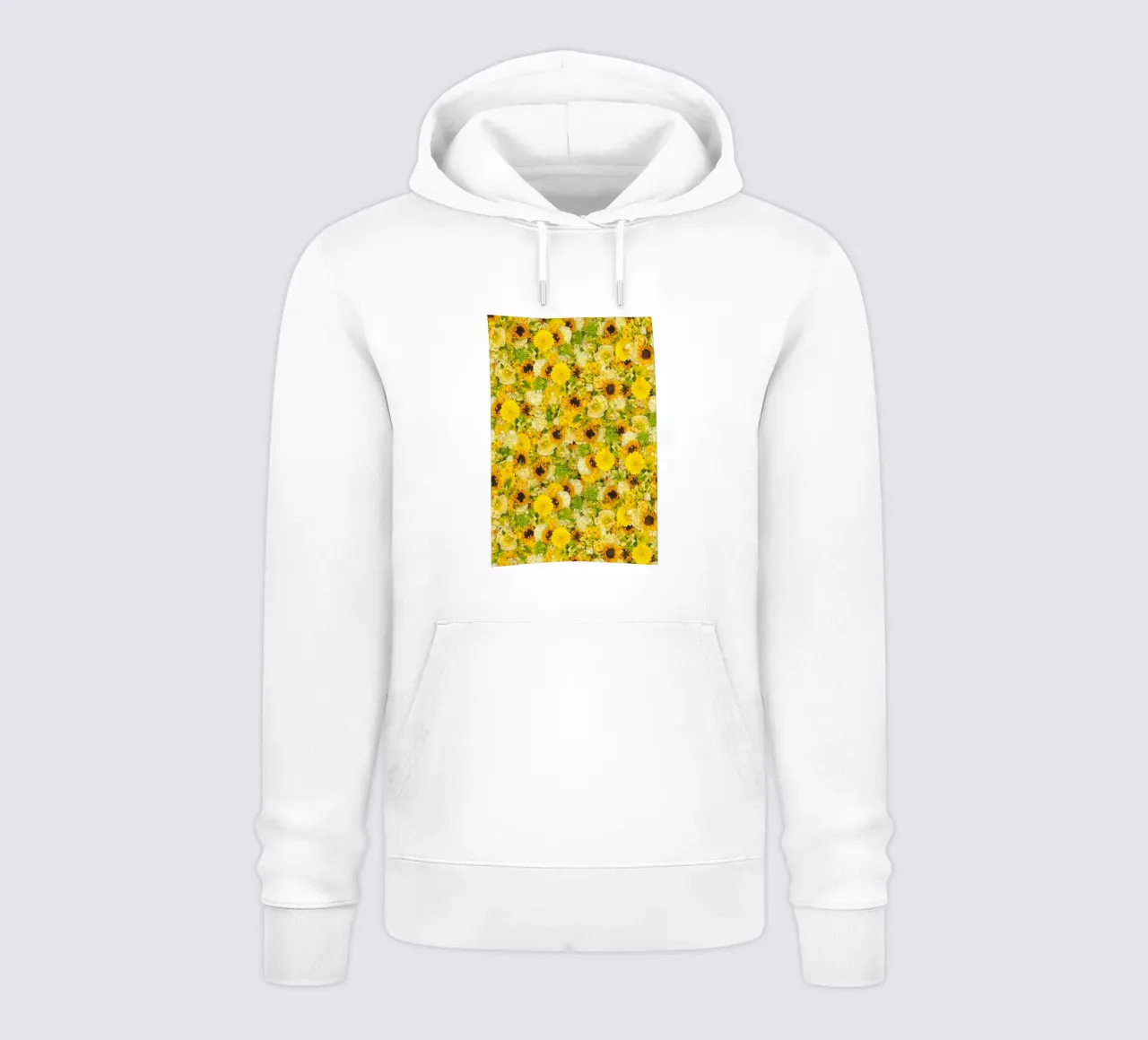 Un'esplosione di sole in ogni petalo - Fiori gialli felpa con cappuccio da Curious Collections by Marielle Leenders