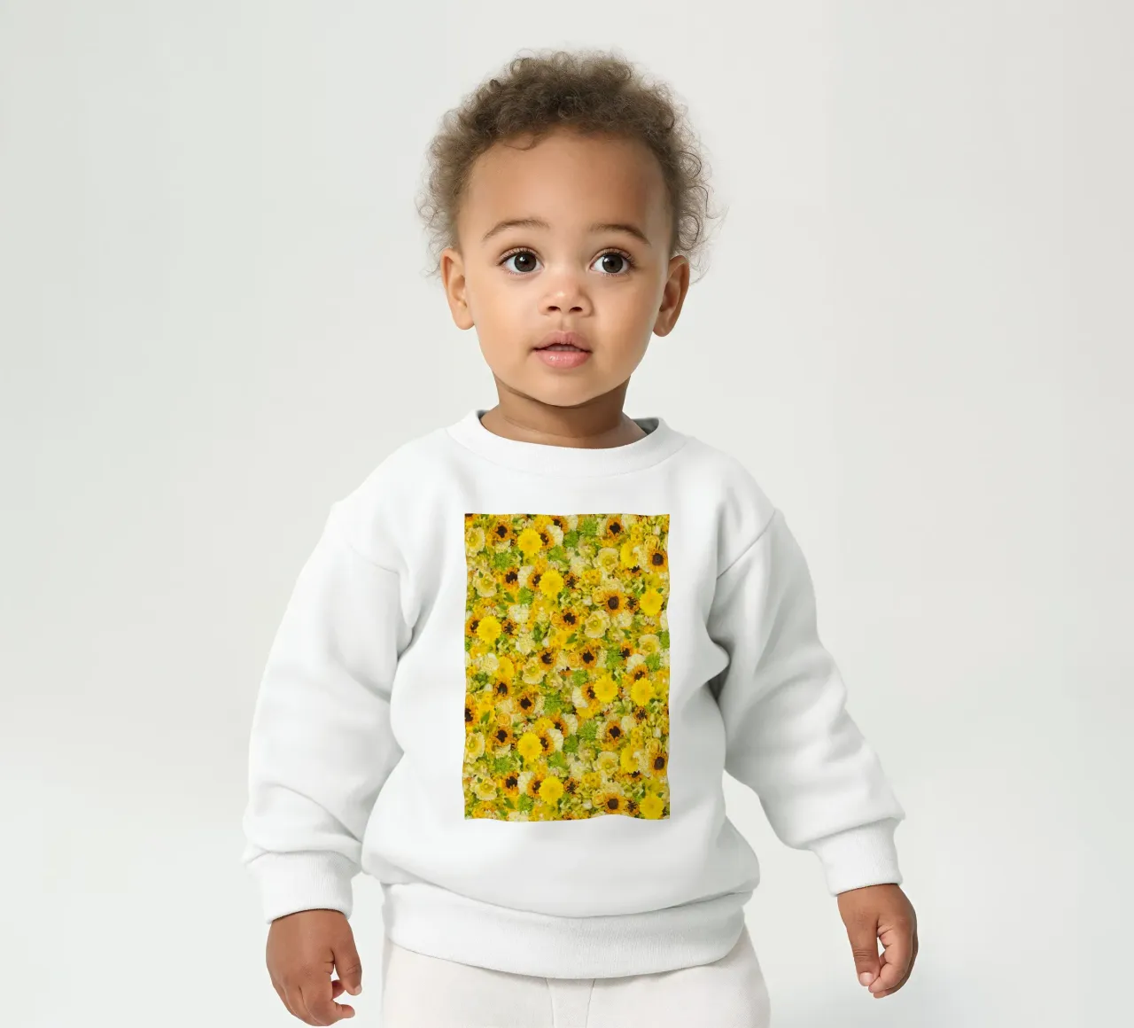 Un'esplosione di sole in ogni petalo - Fiori gialli felpa neonato da Curious Collections by Marielle Leenders