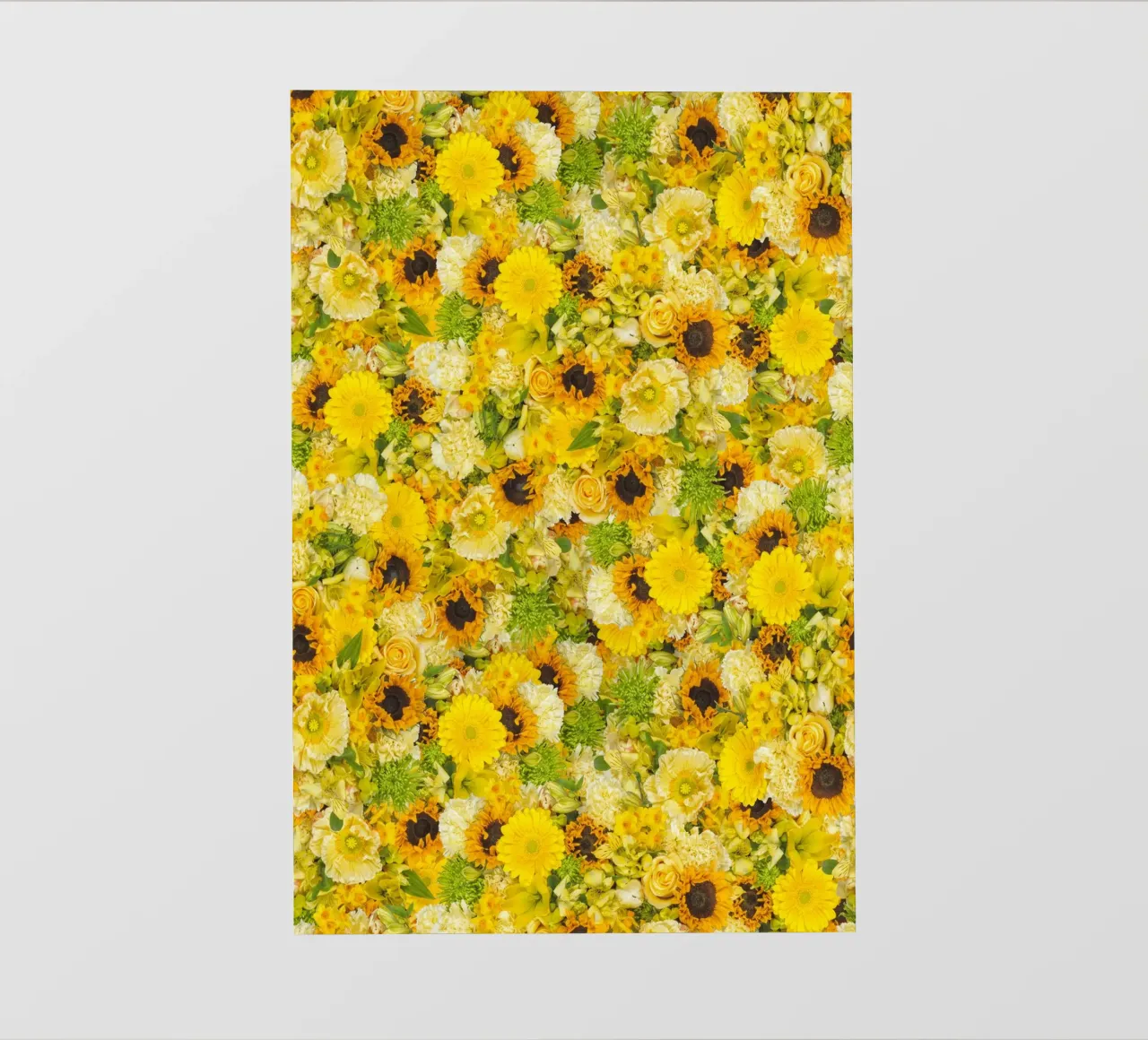 Un'esplosione di sole in ogni petalo - Fiori gialli telo in pvc da Curious Collections by Marielle Leenders