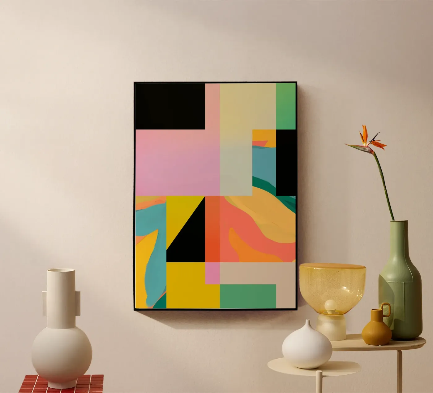 Abstraction moderne 9 plexiglas de Gaite