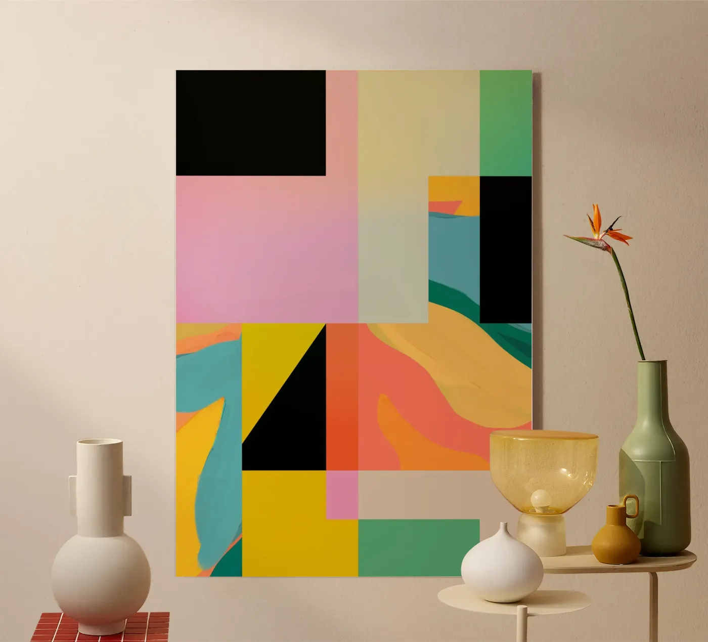 Abstraction moderne 9 plexiglas de Gaite