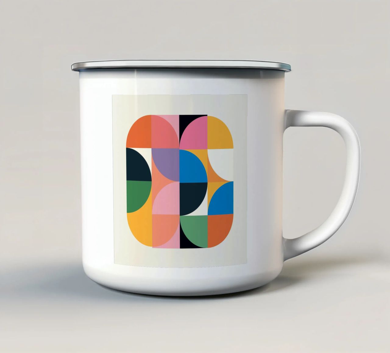 Astrazione moderna 10 tazza in smalto da Gaite