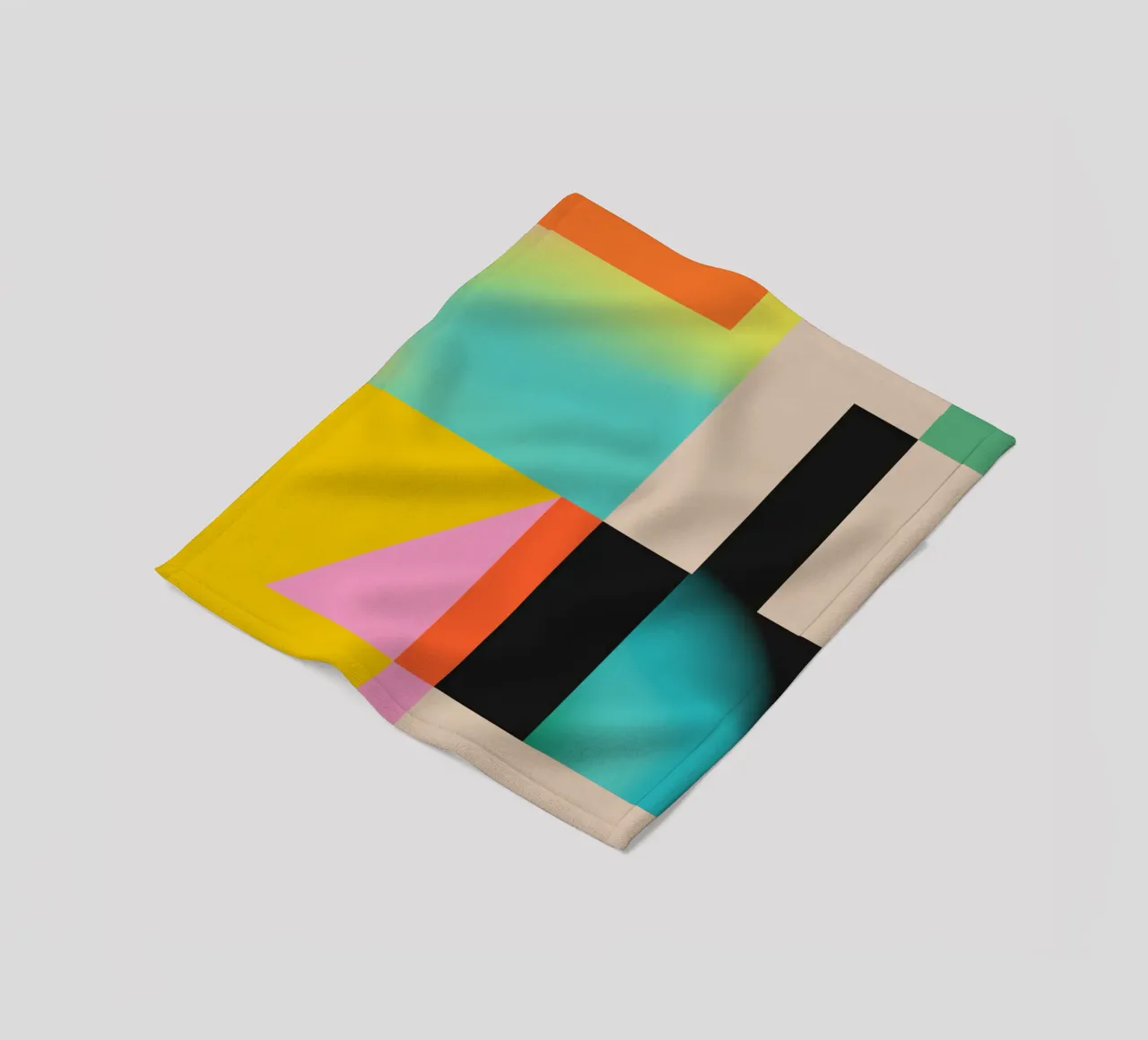 Modern Abstraction 4 fleece blanket by Gaite