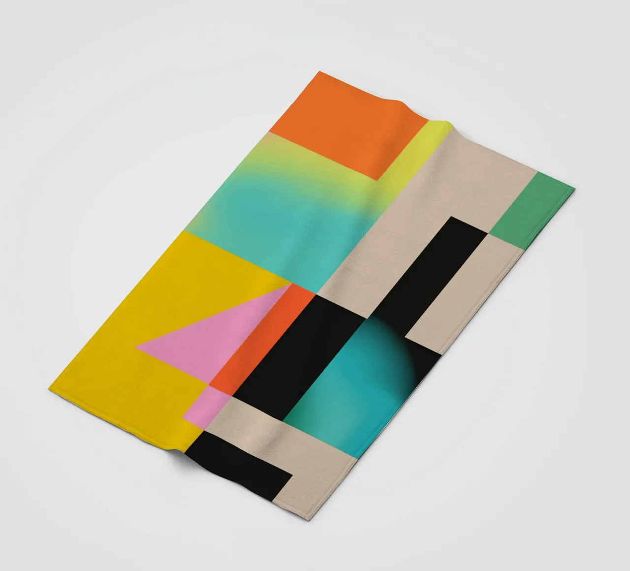 Modern Abstraction 4 fleece blanket by Gaite