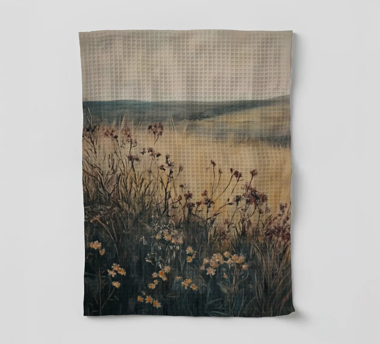 Art de la prairie de fleurs sauvages torchon de Melloi Art Print