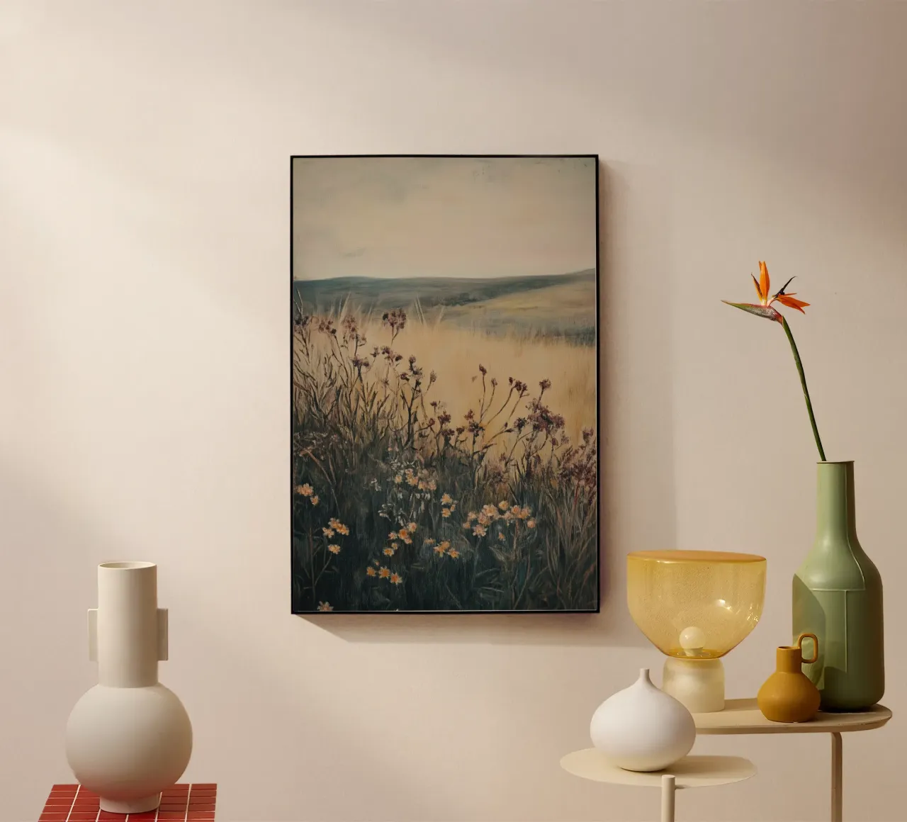 Wildflower Meadow Art acrylic glass by Melloi Art Print