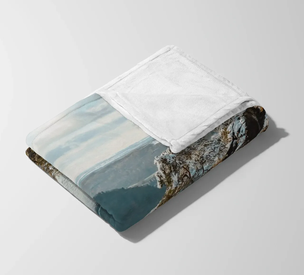 Paesaggio invernale sull'Elba - Vista sulla Svizzera sassone coperta in pile da Bold and Retro