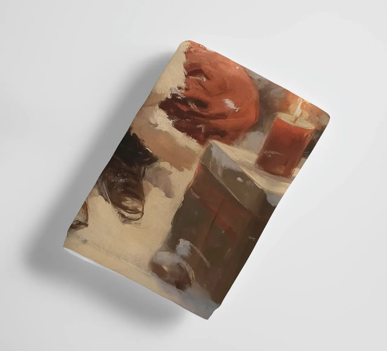 Père Noël festif avec sapin de Noël serviette de bain de Melloi Art Print