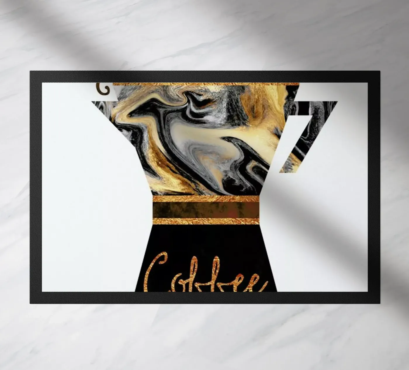 Coffee doormat by Elisabeth Fredriksson