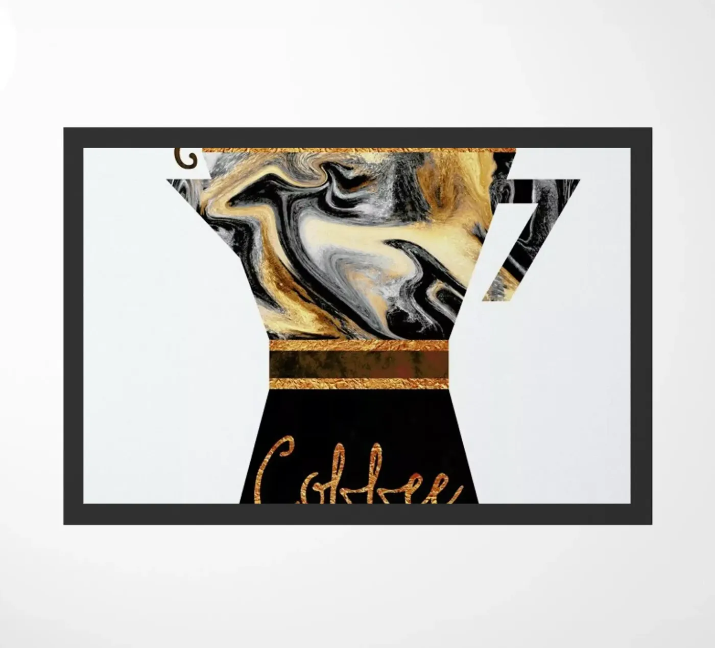 Coffee doormat by Elisabeth Fredriksson